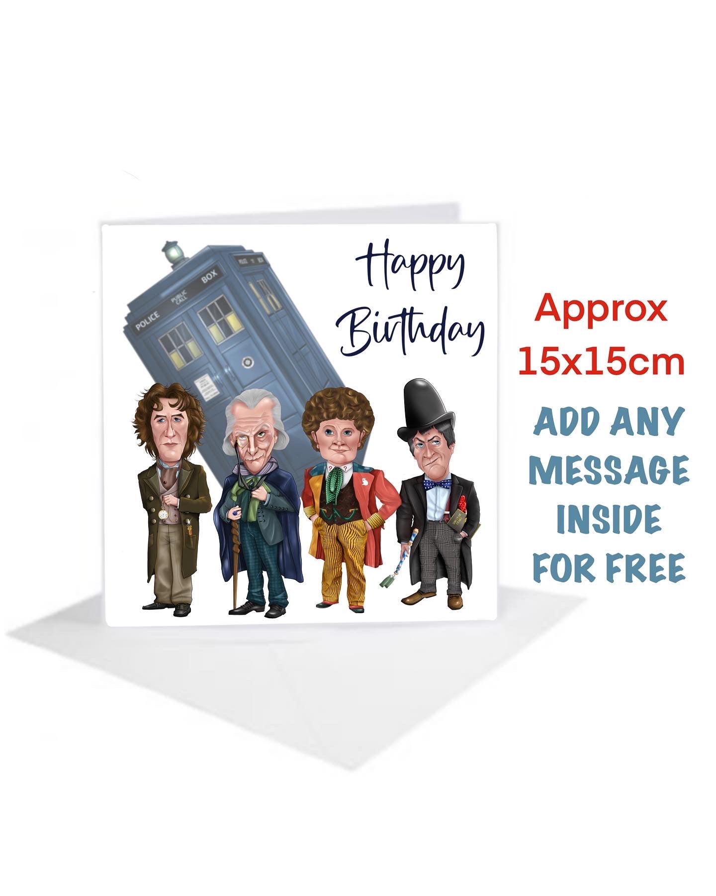 Dr Who Birthday day Cards #caricawho the time lords #drwho