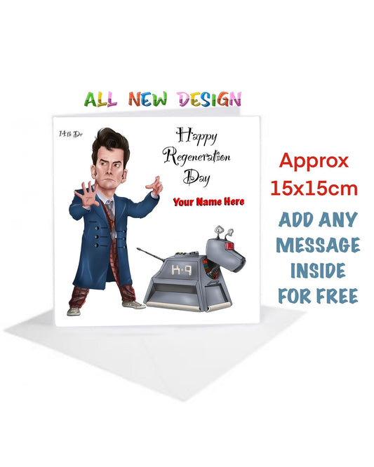 Dr Who Birthday day Cards #caricawho the time lords #drwho #davidtennant