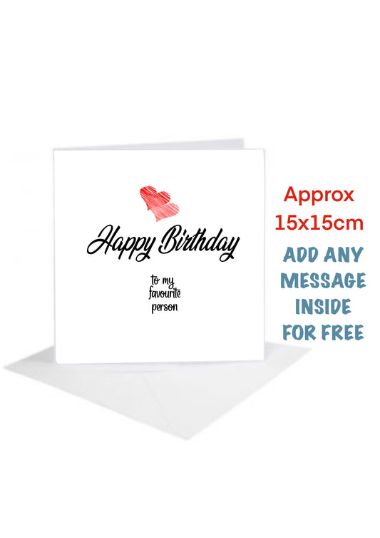 Happy Birthday Favourite Person Cards-Cards