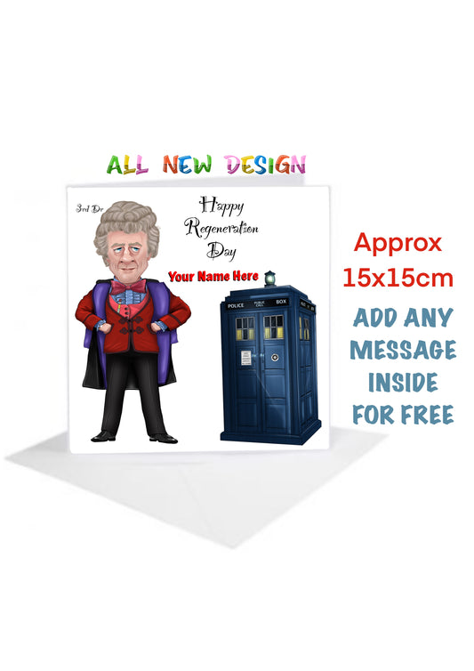 Dr Who Birthday Regeneration day Cards-Cards #carica-who the time lord