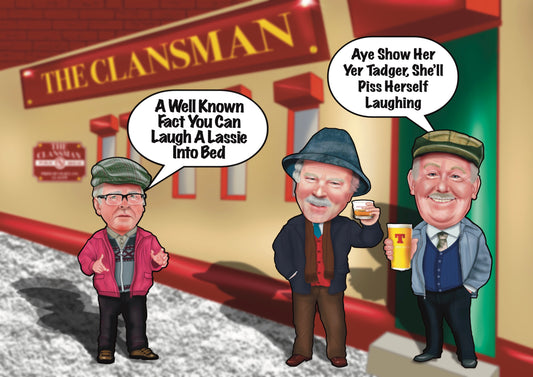 still game inspired A4 prints auld pals jack and victor Winston NEW LINE