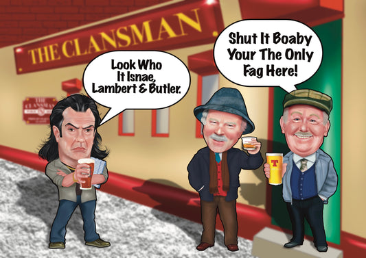 still game inspired A4 prints auld pals jack and victor Winston boabby NEW LINE I