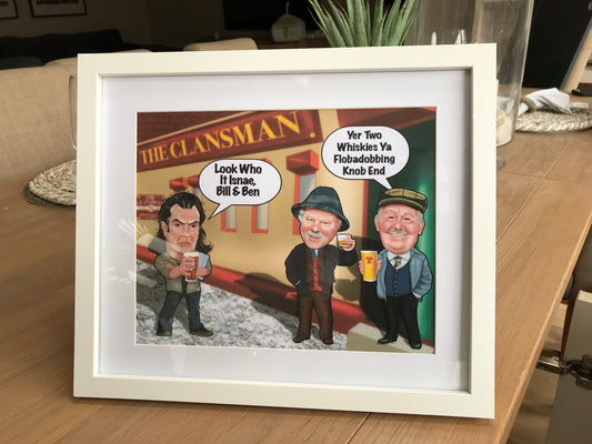 still game inspired A4 prints auld pals jack and victor Winston boabby NEW LINE frame not included