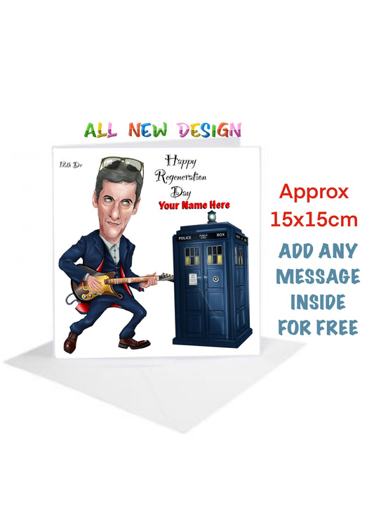 Dr Who Birthday Regeneration day Cards-Cards #carica-who the time lord