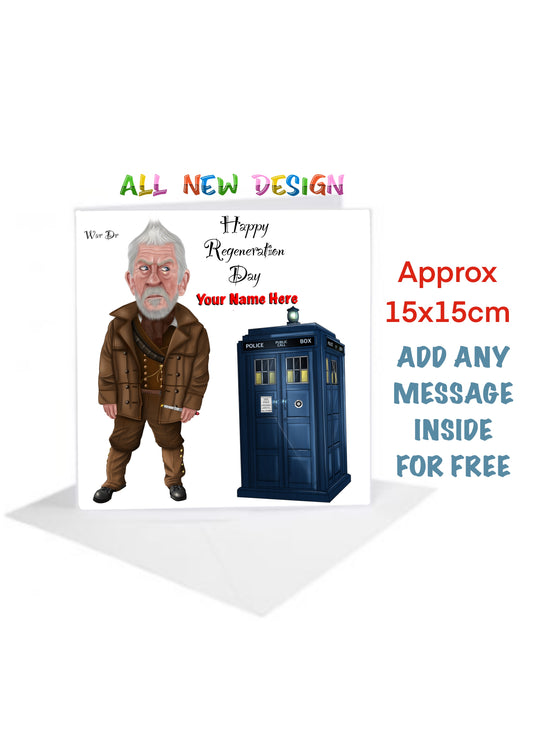 Dr Who Birthday Regeneration day Cards-Cards #carica-who the time lords