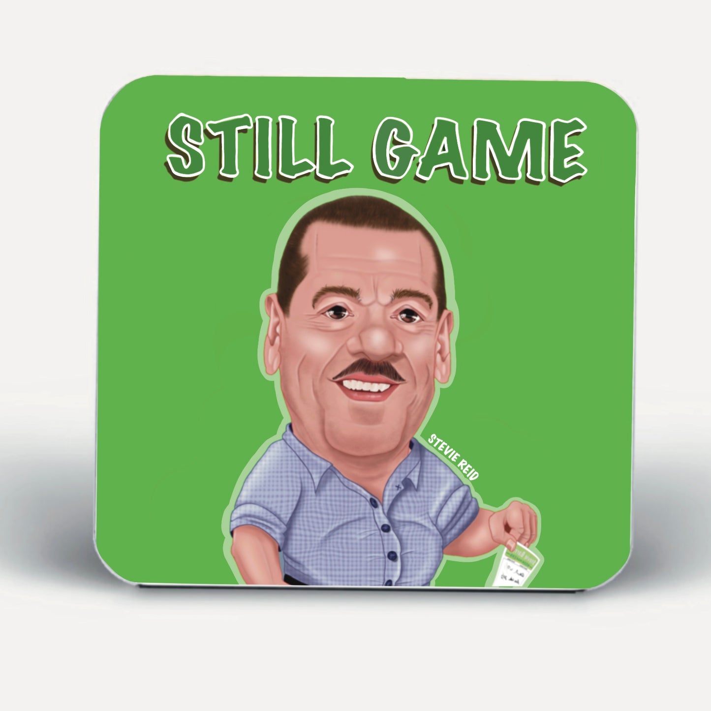 Still game stevie Reid inspired coasters-coasters