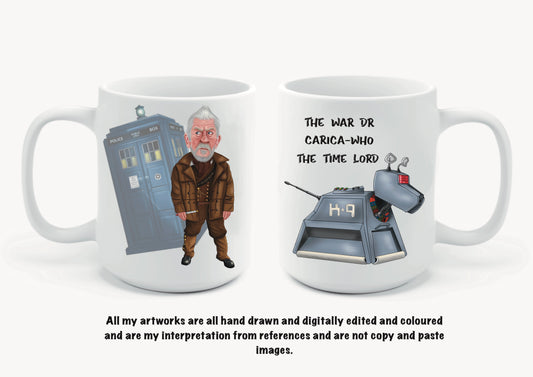 The war dr, dr Who inspired mugs-mugs #carica-who The Time Lord (Copy)