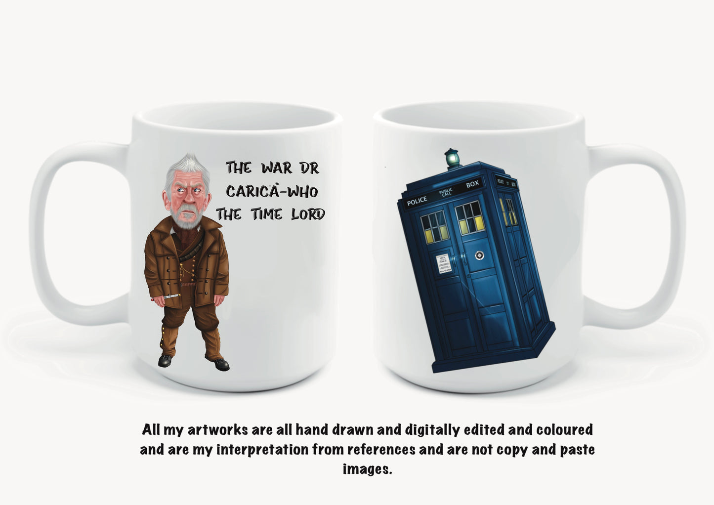 10th dr Who inspired mugs-mugs David Tennant carica-who (Copy)