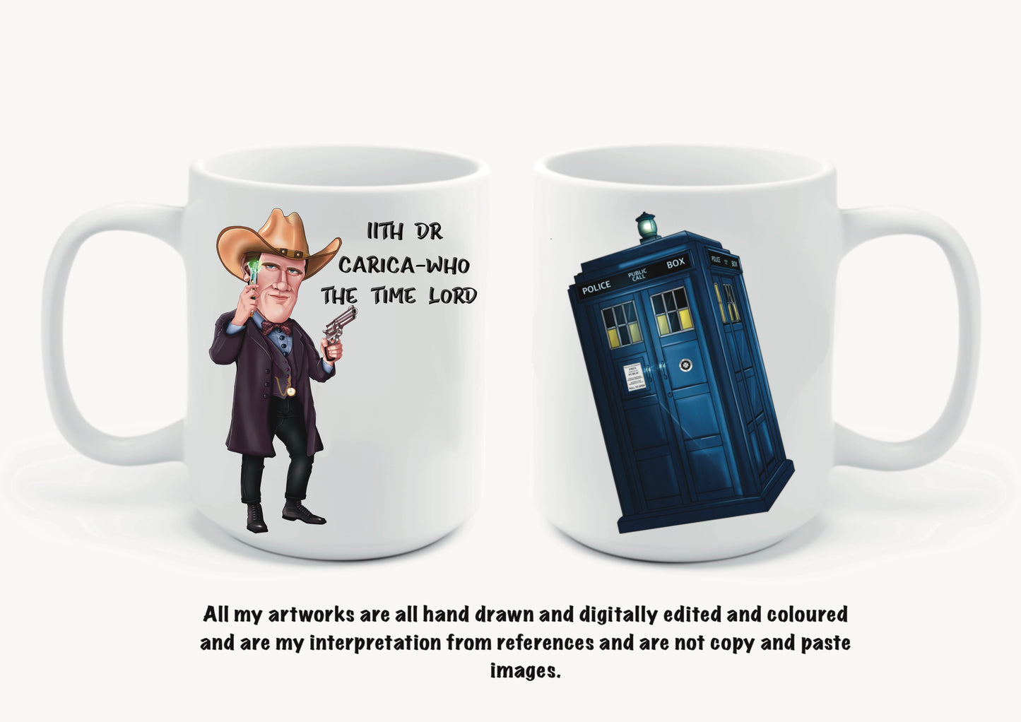 10th dr Who inspired mugs-mugs David Tennant carica-who (Copy)