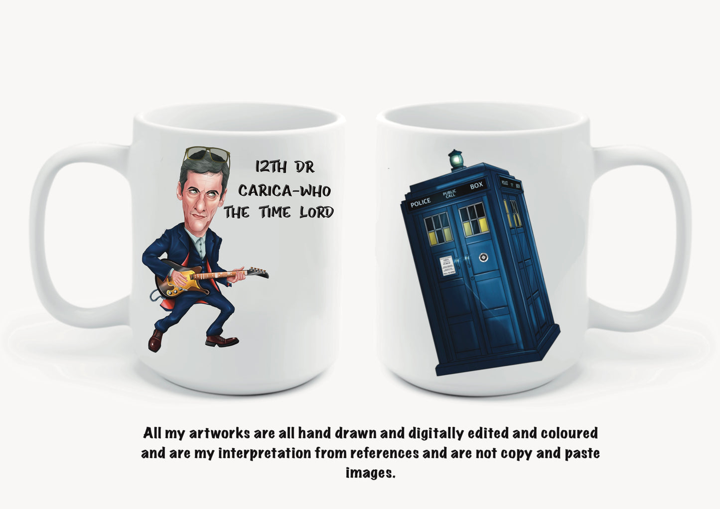 10th dr Who inspired mugs-mugs David Tennant carica-who (Copy)