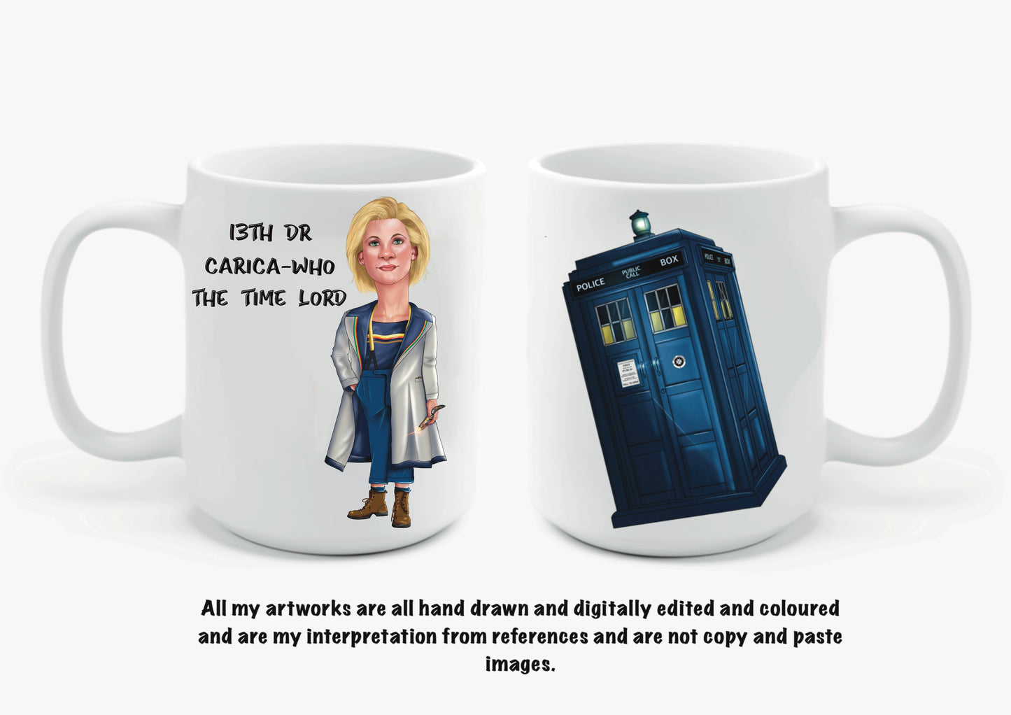 10th dr Who inspired mugs-mugs David Tennant carica-who (Copy)