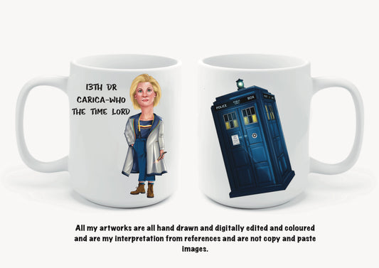 13th Dr Who inspired mugs-mugs carica-who the time lords