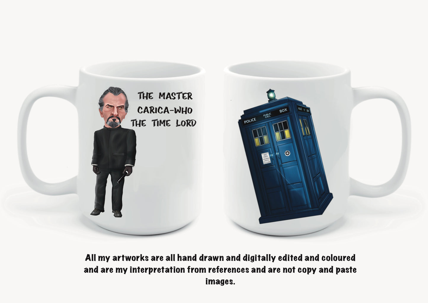 10th dr Who inspired mugs-mugs David Tennant carica-who (Copy)