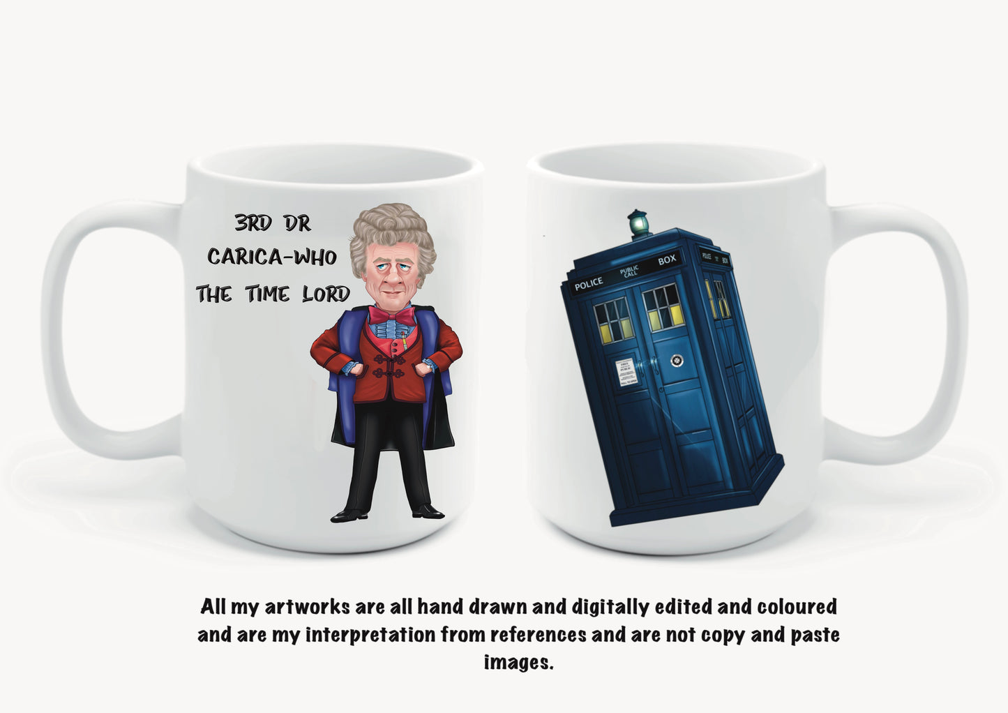 10th dr Who inspired mugs-mugs David Tennant carica-who (Copy)