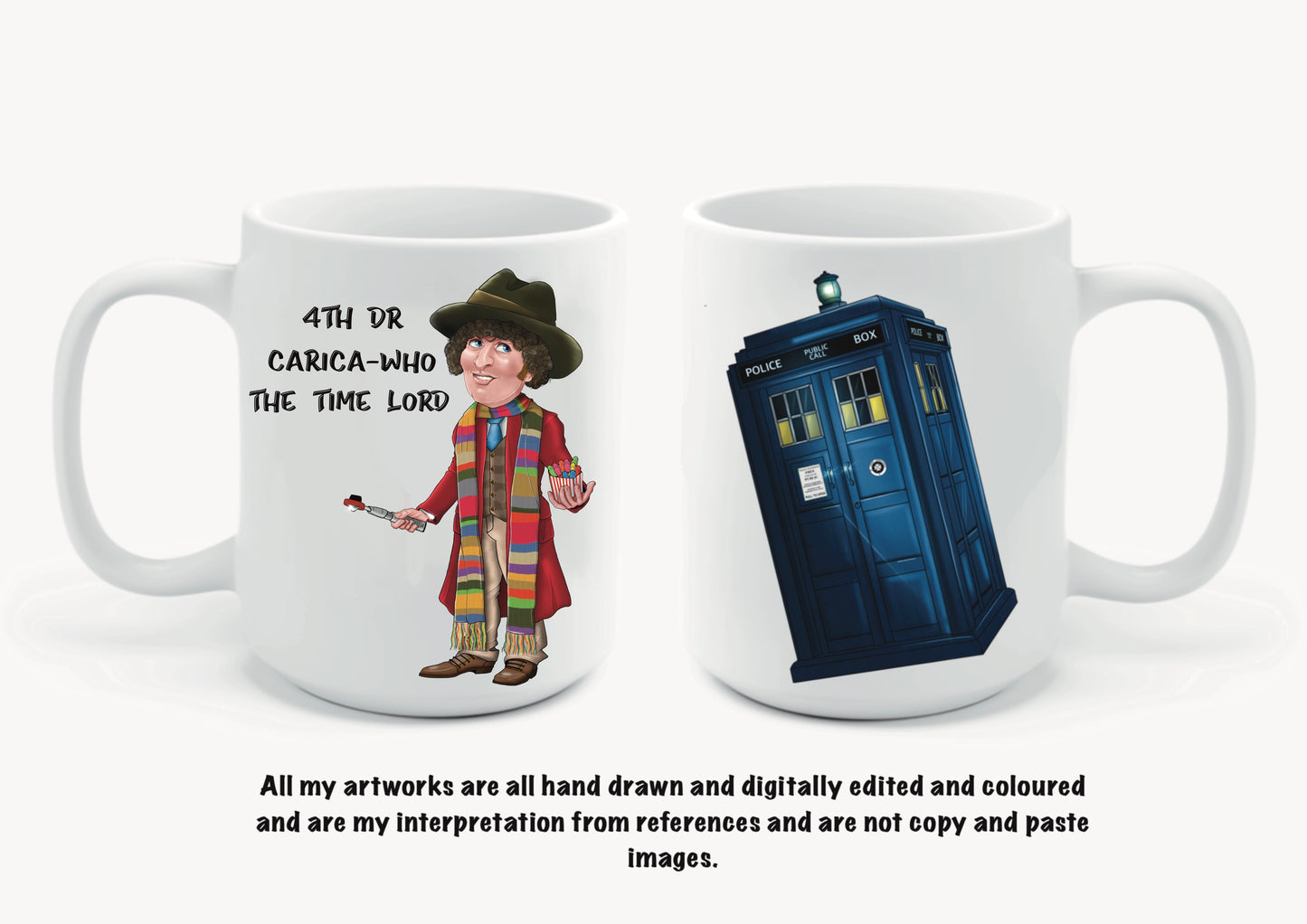 10th dr Who inspired mugs-mugs David Tennant carica-who (Copy)