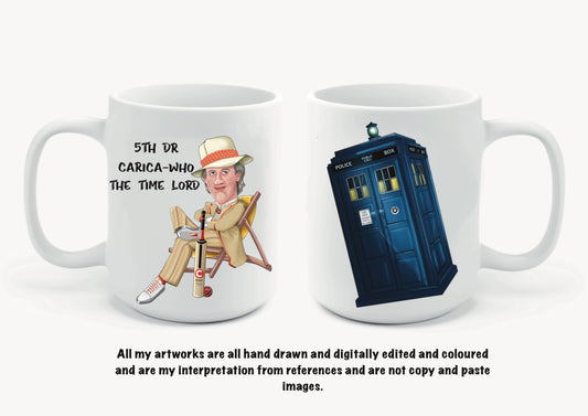 5th Dr Who inspired mugs-mugs carica-who the time lords