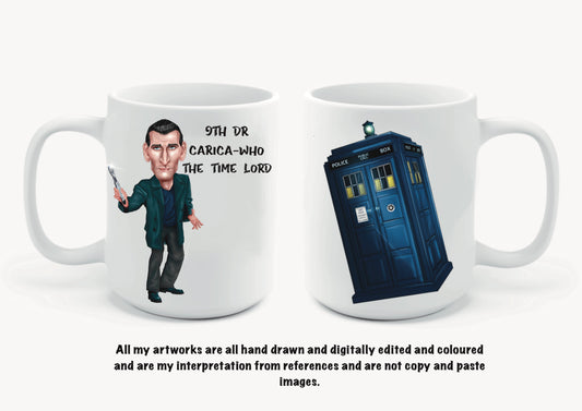 9th Dr Who inspired mugs-mugs carica-who the time lords