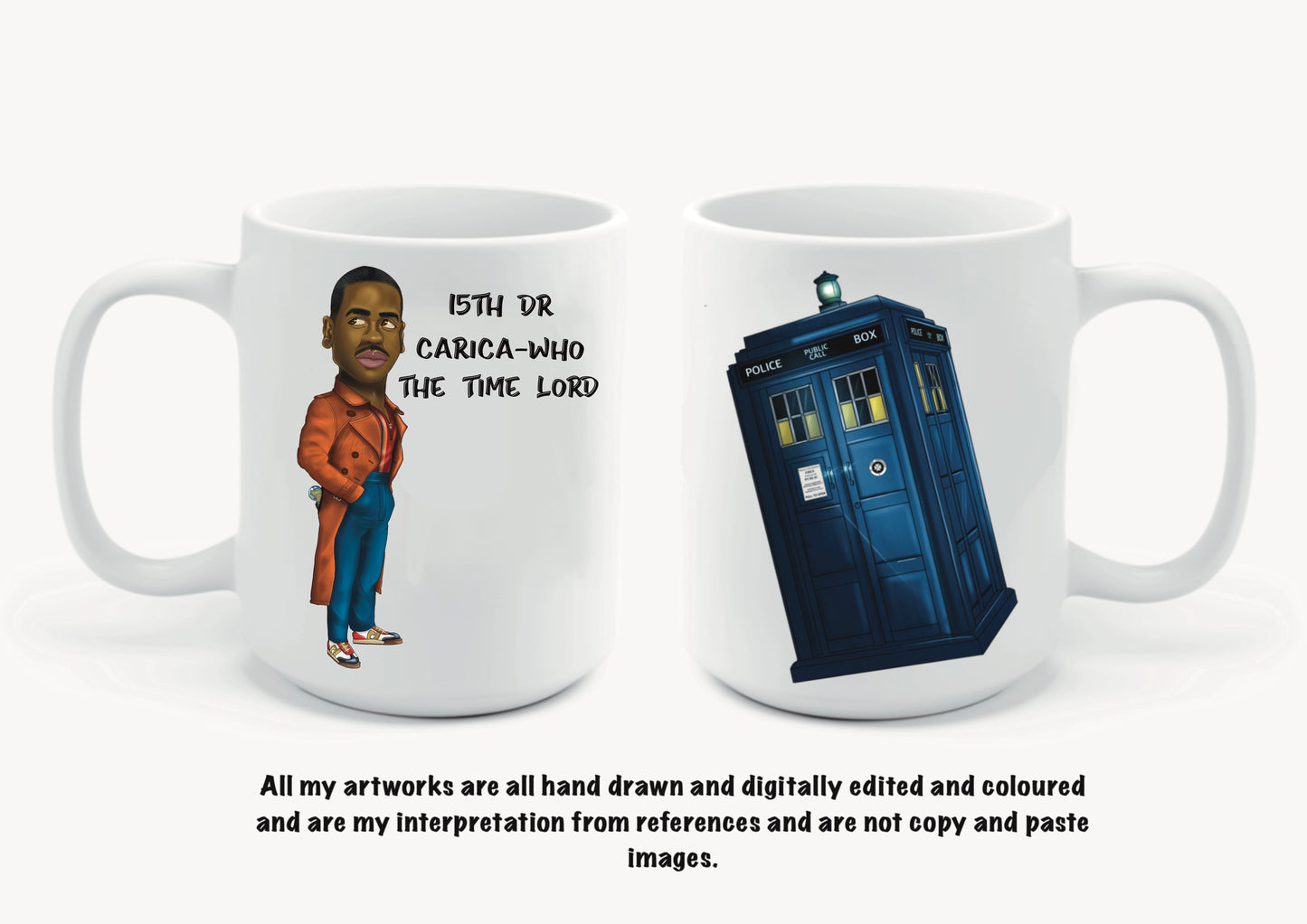 10th dr Who inspired mugs-mugs David Tennant carica-who (Copy)