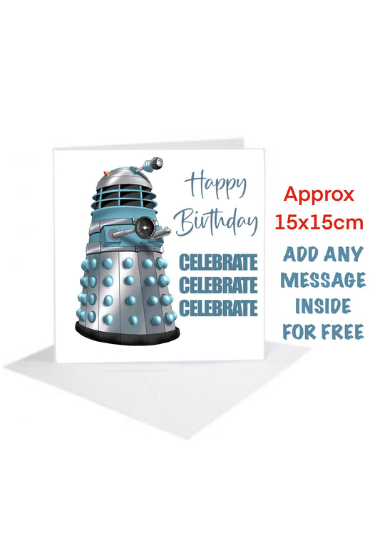 Dr Who inspired Birthday day Cards-Cards #carica-who the time lords