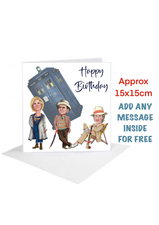 Dr Who Happy Birthday Cards-Cards #carica-who the time lord (Copy)