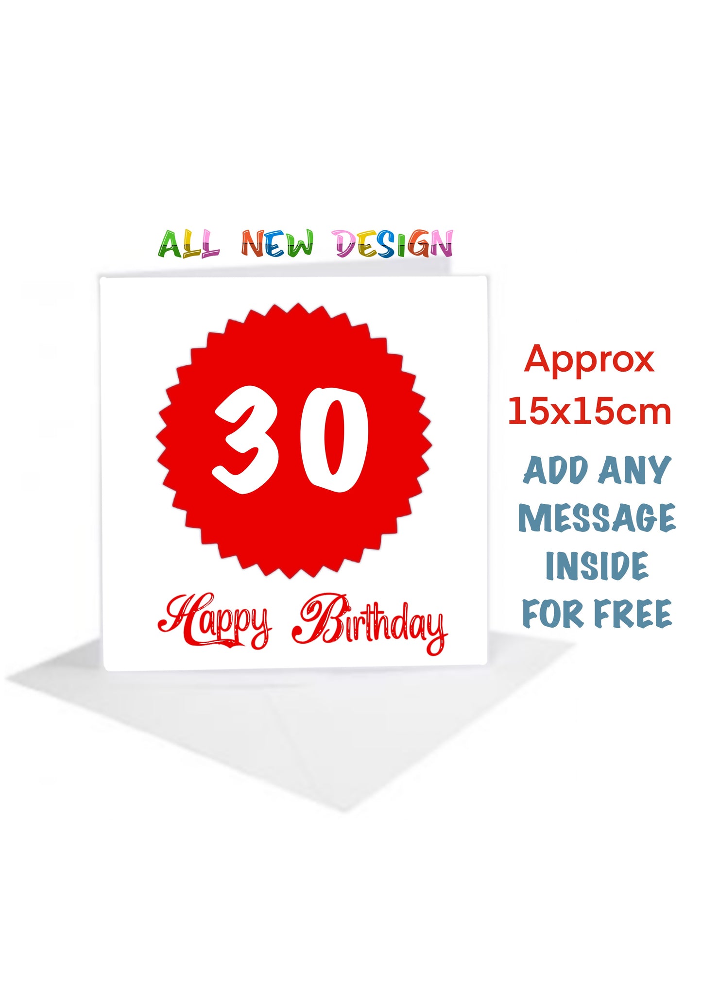 Age Birthday Cards-Cards 30