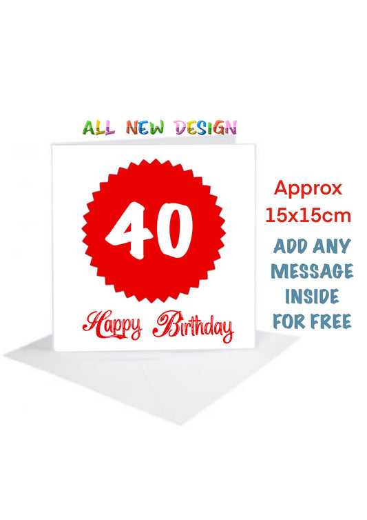 Age Birthday Cards-Cards 18 in red