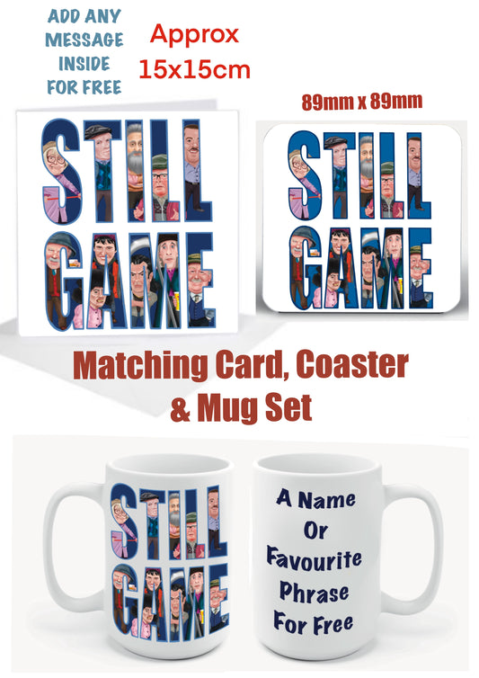 Still Game Cards Auld Pals Coasters and Mugs Deal Bargain discount