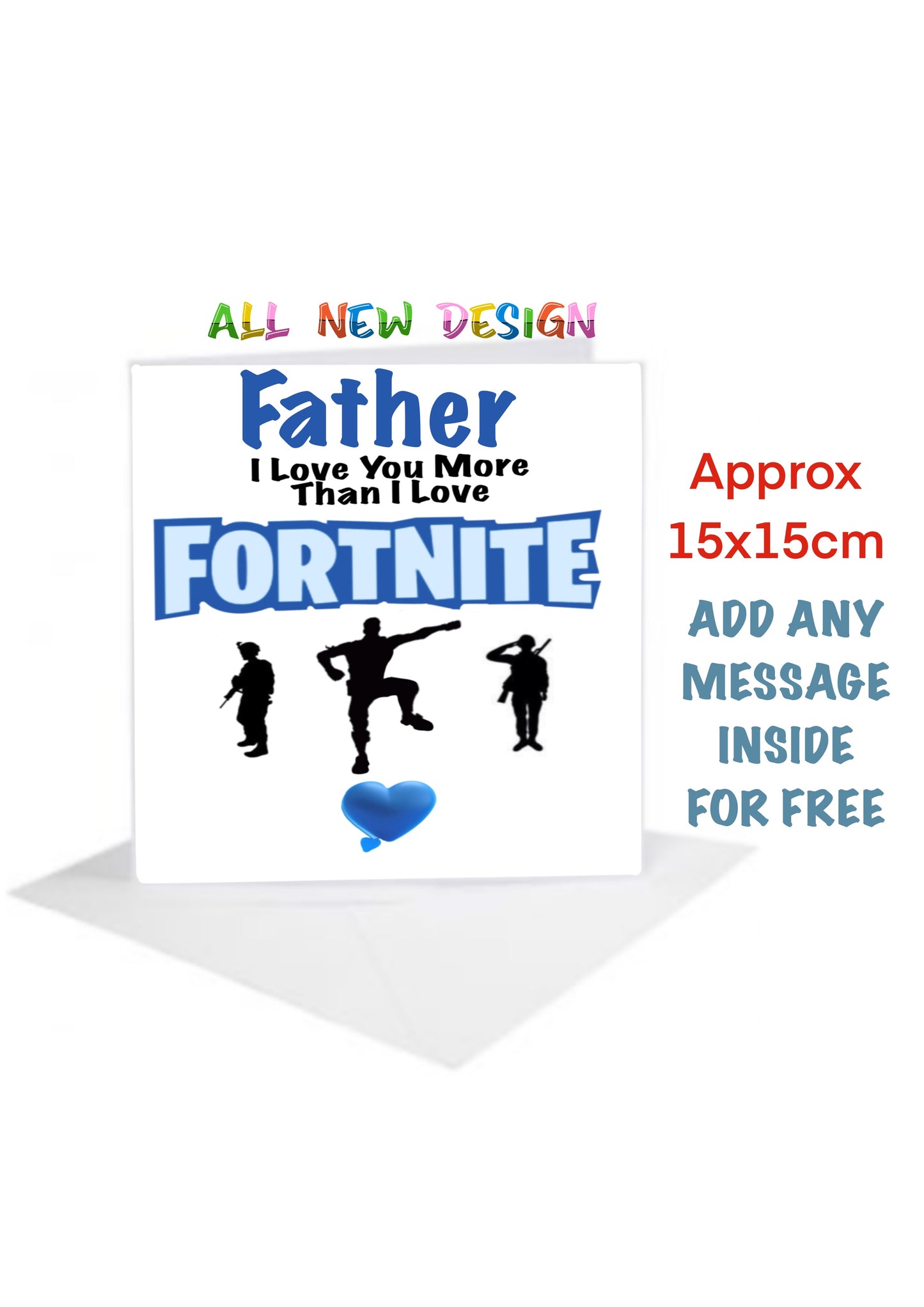 Birthday Cards-Cards inspired by Fortnite for father