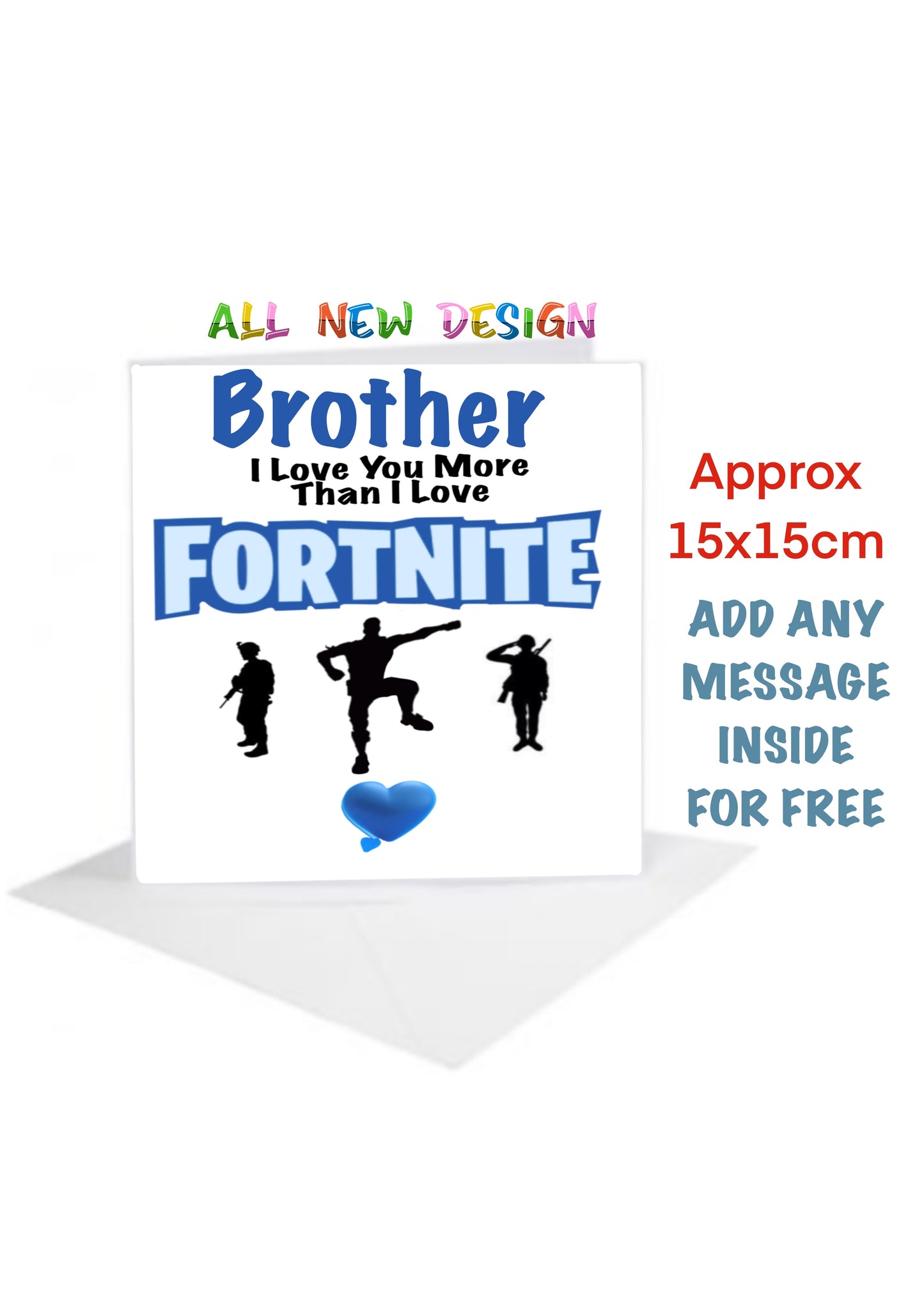 Birthday Cards-Cards inspired by Fortnite for brother