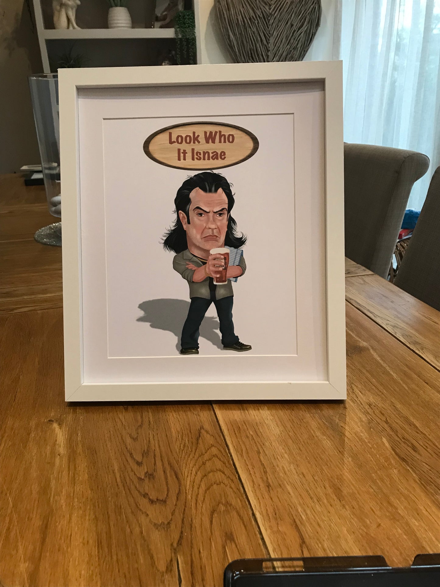 Still Games A4 Prints-Prints boaby the barman look who it Isnae