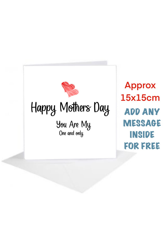Mothers Day Cards-Cards you are my one and only