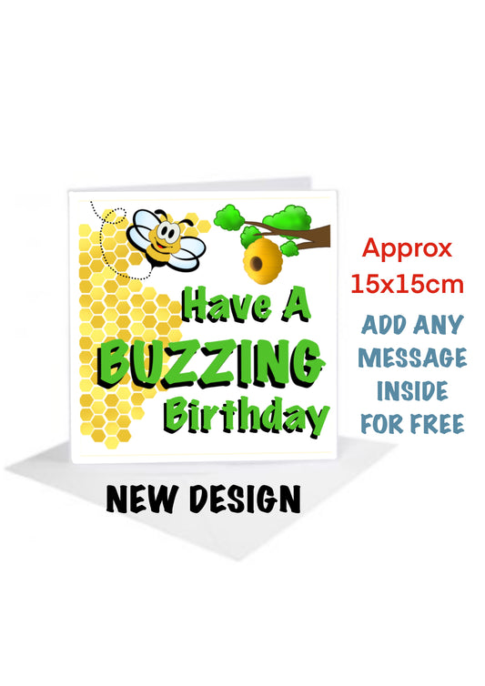 Bee Birthday Cards-Cards