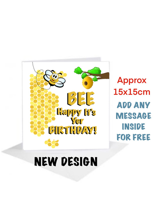 Bee Birthday Cards-Cards