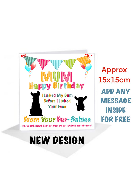 Mum Birthday Cards-Cards from fur-babies