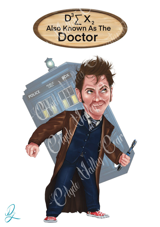 Dr Who inspired A4 Prints #davidtennant #thewardoctor #drwho