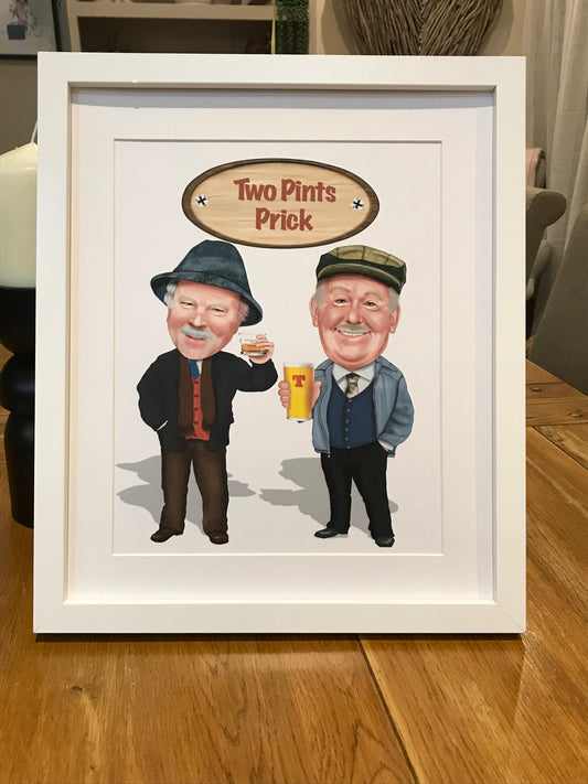 Still Games A4 Prints-Prints Jack and Victor Two Pints P*ick