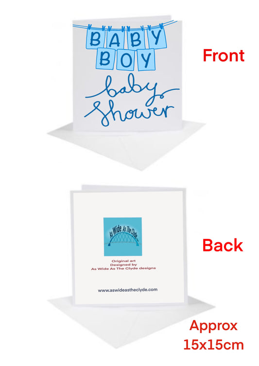 It’s a baby boy shower Cards-Cards