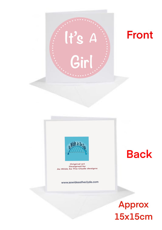 It’s a Girl Cards-Cards BABY ITEMS