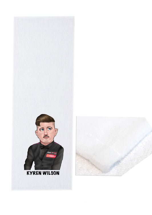 Snookers Kyren Wilson Sports Towels-Sports Towels #aswideastheclyde #caricatures