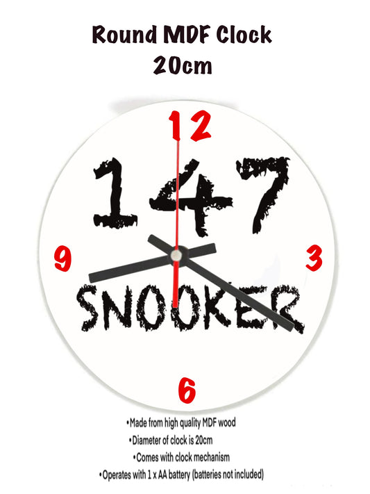 147 Snooker Clocks