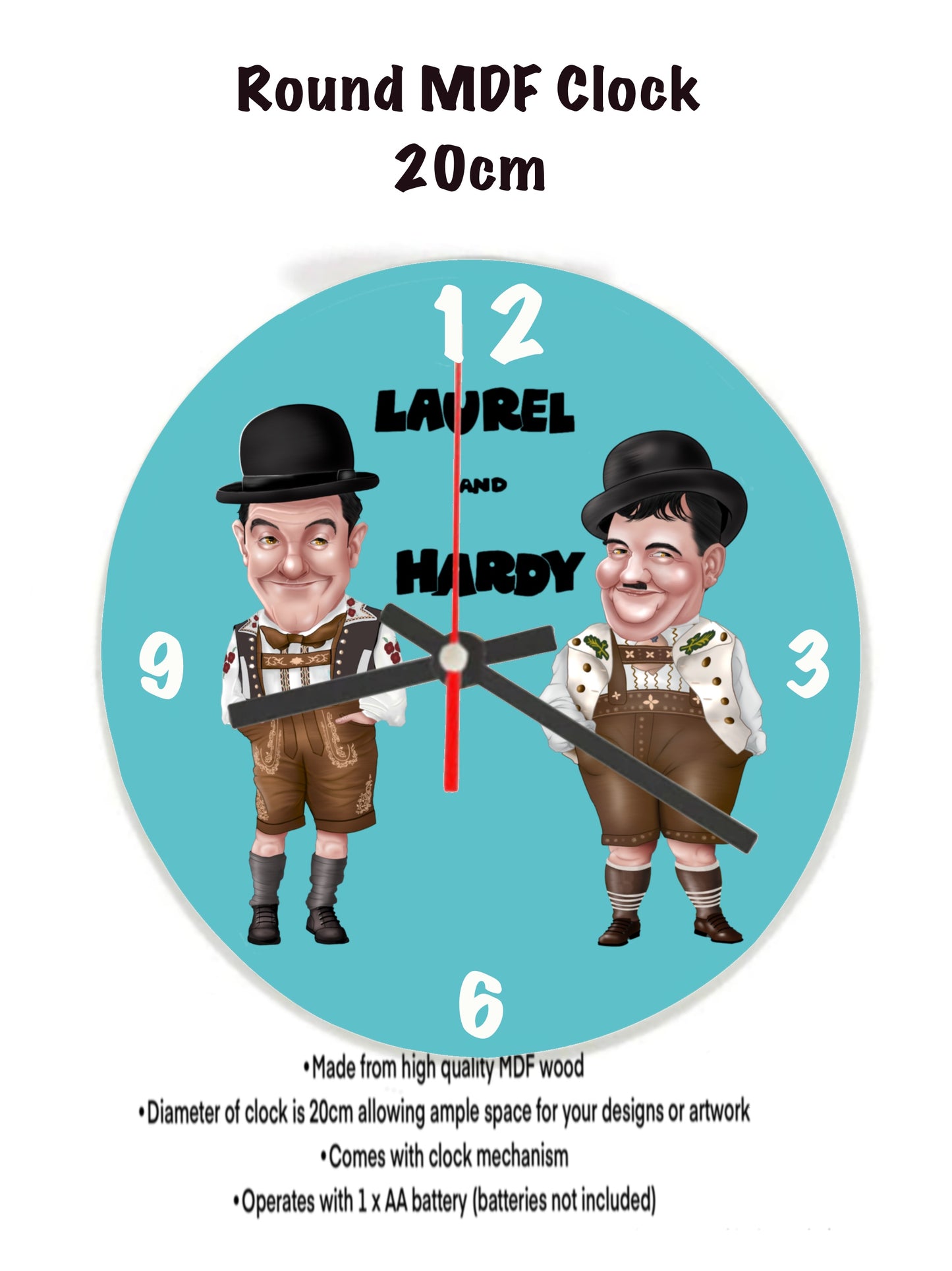 Laurel And Hardy Clocks Stan And Olly