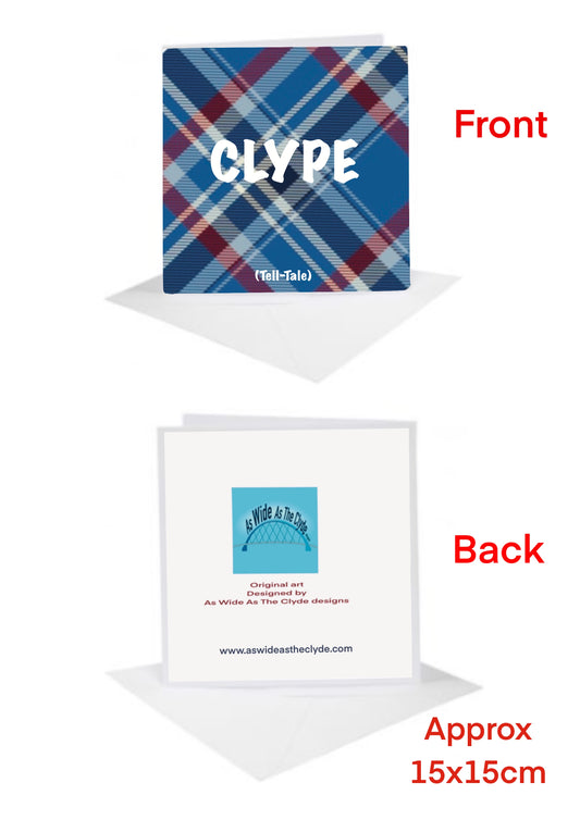 Scottish Slang Cards-Cards CLYPE Tartan Glesga