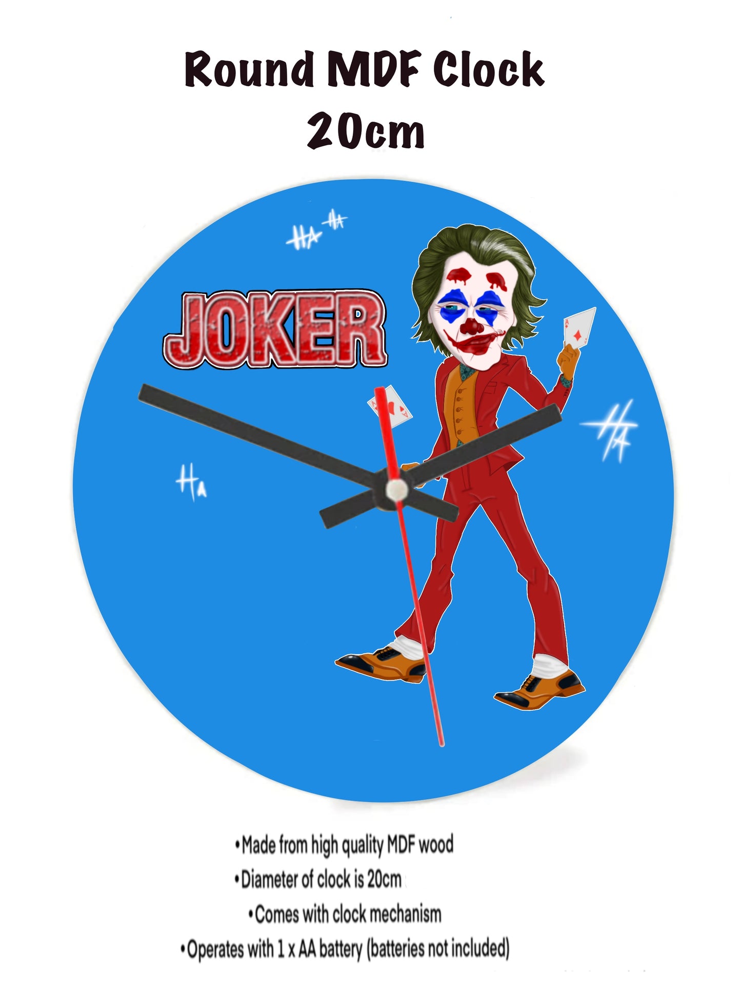 The Joker Clocks Ha Ha Ha
