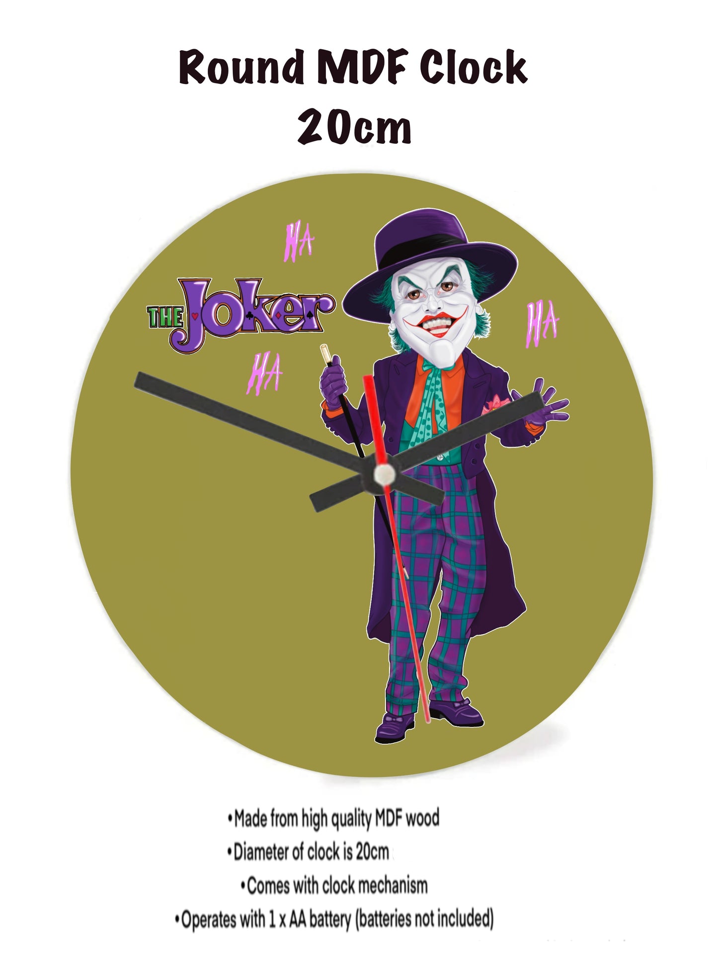 The Joker Clocks ha ha ha