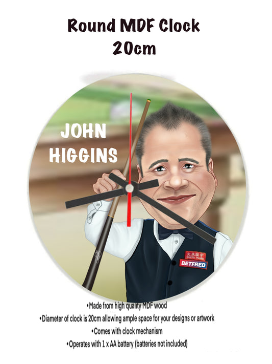 John Higgins Snooker Clocks