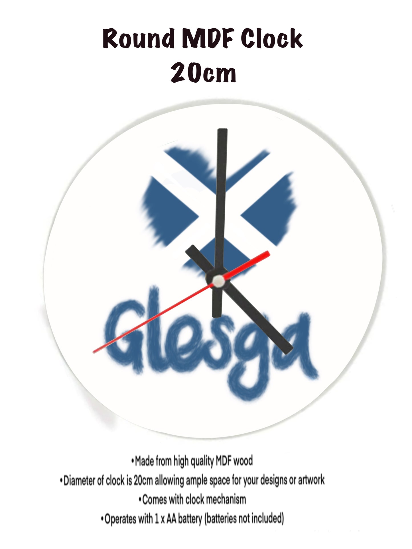 Scottish Glesga Clocks Scottish heart