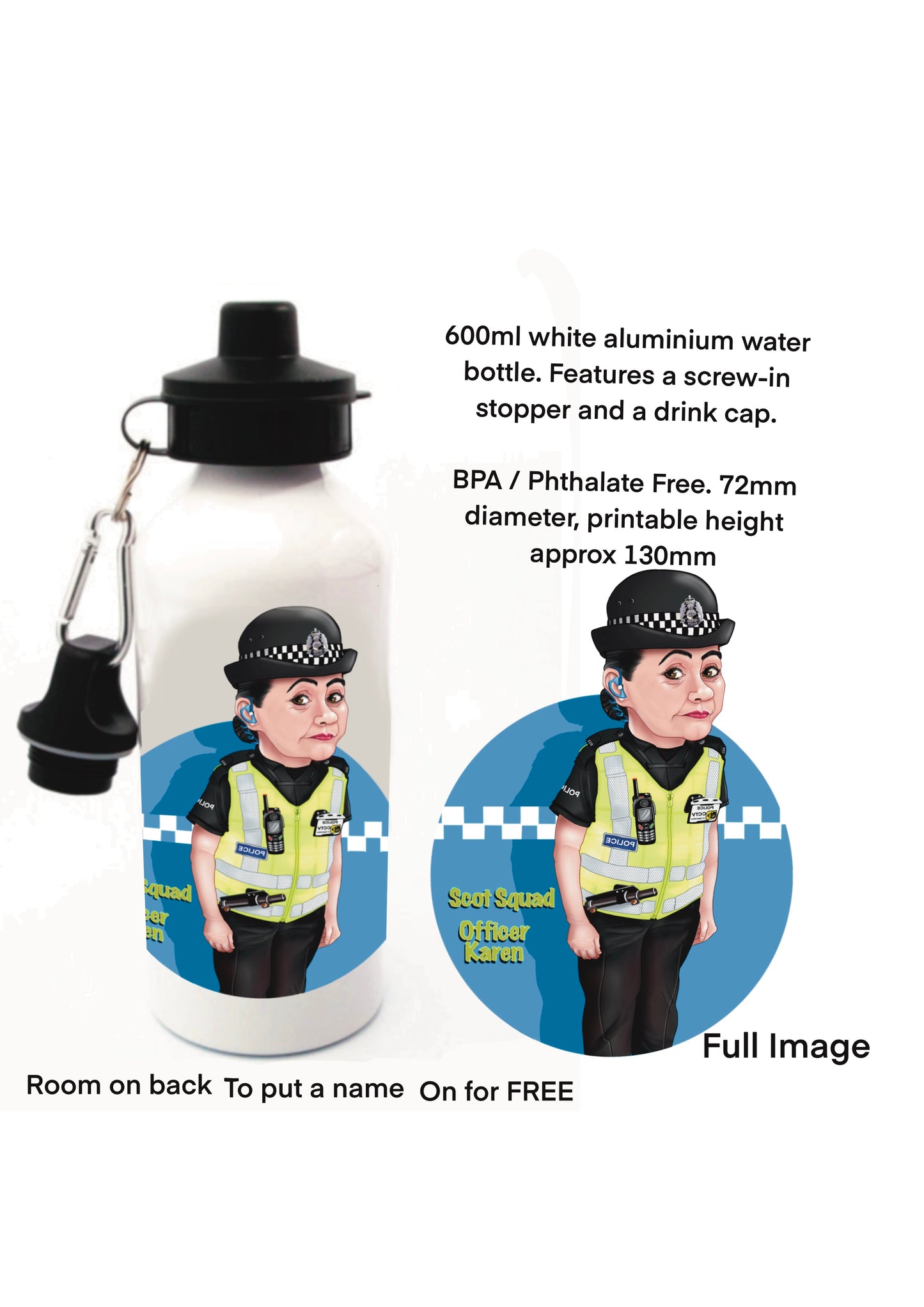 Scot Squad Water Bottles Officer Karen