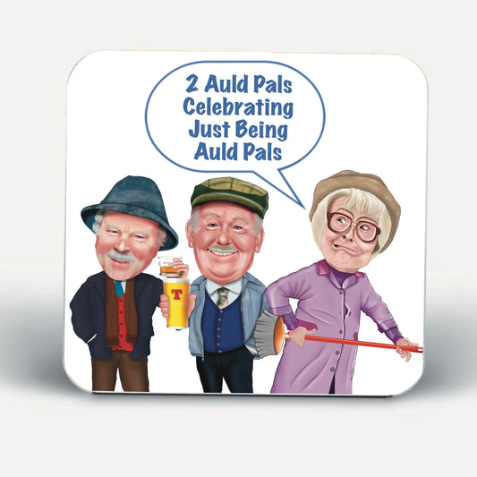 Auld Pals Still Game Matching Mugs And Coaster auldpals matching coaster is FREE