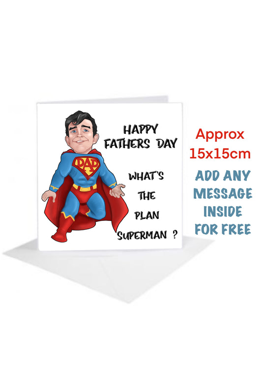 Happy Fathers Day Cards super dad