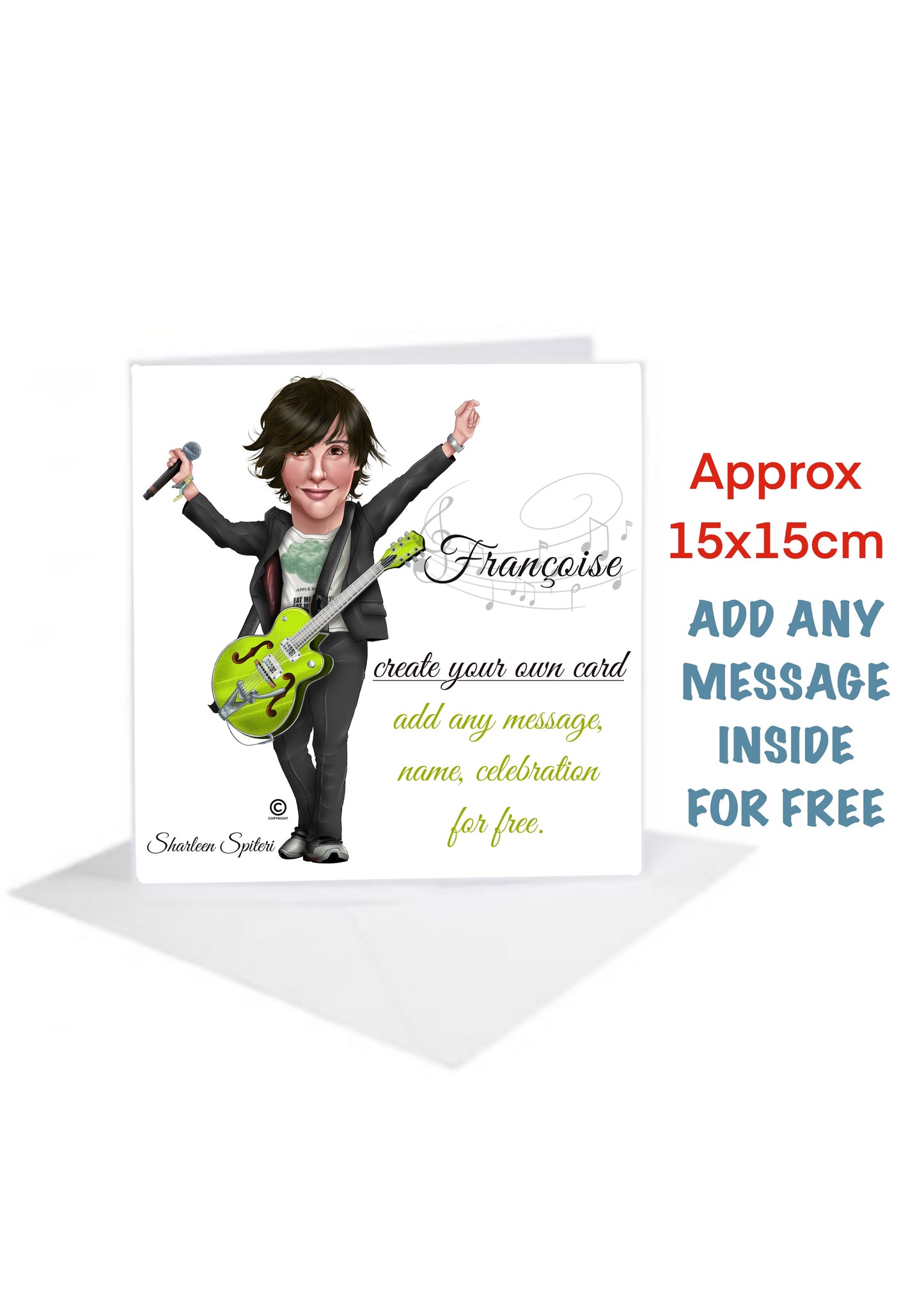 Sharleen Spiteri Celebration Cards Create Your Own song Françoise